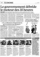 17 février 2016 C'est dans Le Parisien que le projet de loi Travail est dévoilé en exclusivité. - JPEG - 1.4 Mio - 1600×2264 px
